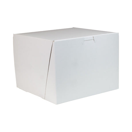 White/Kraft Interior - 1 Pc. Cake Box - 8 x 8 x 6"