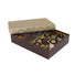 Elegant Gold Lid / Chocolate Base - Rigid Candy Box - Lid & Base - (2 lb) 10-1/2 x 8-1/8 x 2-3/16"