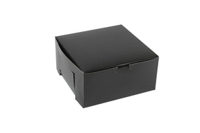 Gloss Black - Cupcake Box - 8 x 8 x 4"