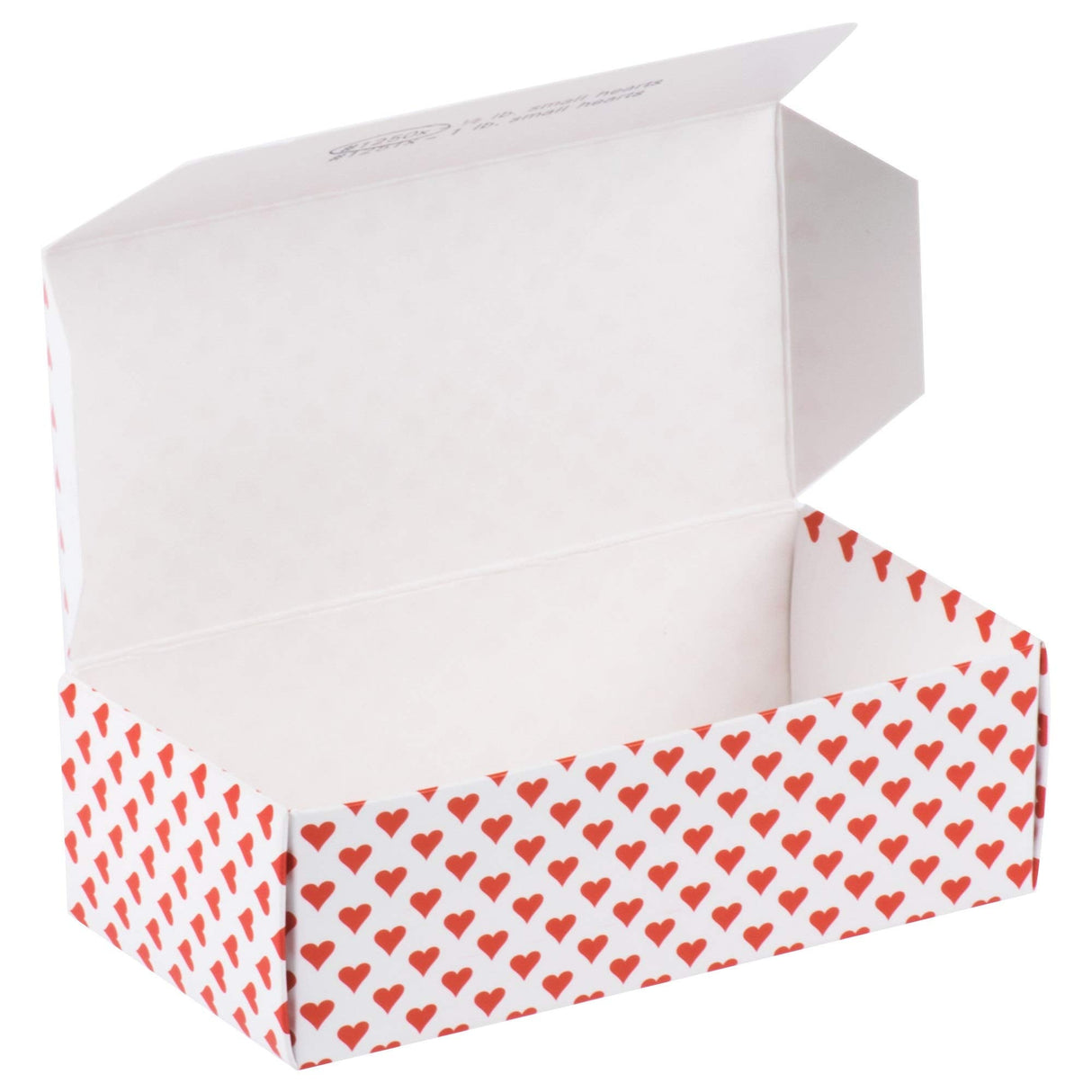 Lots of Hearts 1/2 lb. Candy Boxes Kit - 12 boxes, 12 pads & 12 gold loop ribbons