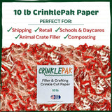 10 LB Candy Cane Crinkle Paper