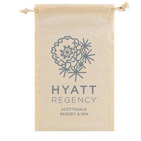 Natural Cotton Drawstring Pouches - 5 x 8"