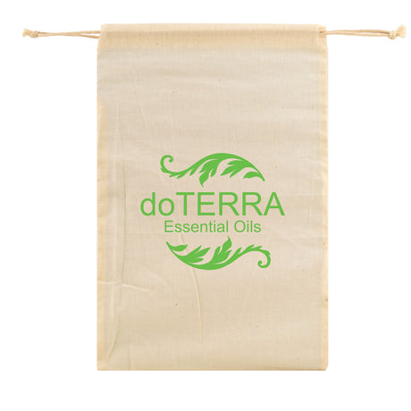 Natural Cotton Drawstring Pouches - 8 x 12"