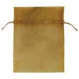 Gold - Flat Organza Bag - 3 x 4"