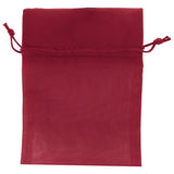 Burgundy - Flat Organza Bag - 5 x 6-1/2"
