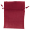 Burgundy - Flat Organza Bag - 5 x 6-1/2"