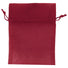 Burgundy - Flat Organza Bag - 5 x 7"