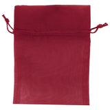 Burgundy - Flat Organza Bag - 5 x 7"