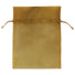 Gold - Flat Organza Bag - 5 x 7"