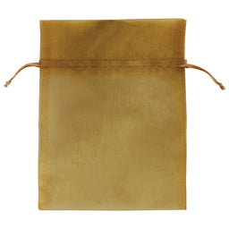 Gold - Flat Organza Bag - 5 x 7"