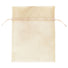 Ivory - Flat Organza Bag - 5 x 6-1/2"