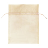 Ivory - Flat Organza Bag - 5 x 7"