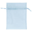 Light Blue - Flat Organza Bag - 5 x 6-1/2"
