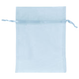 Light Blue - Flat Organza Bag - 5 x 6-1/2"
