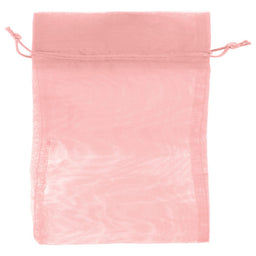 Mauve - Flat Organza Bag - 5 x 7"