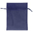 Navy - Flat Organza Bag - 5 x 7"