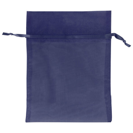 Navy - Flat Organza Bag - 5 x 7"