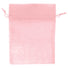 Pink - Flat Organza Bag - 5 x 7"