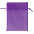 Purple - Flat Organza Bag - 5 x 7"