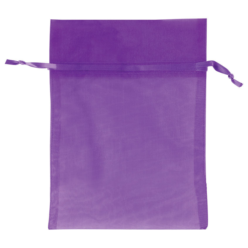 Purple - Flat Organza Bag - 5 x 7"