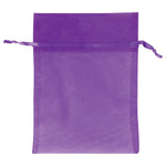 Purple - Flat Organza Bag - 5 x 7"