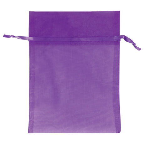 Purple - Flat Organza Bag - 5 x 7"