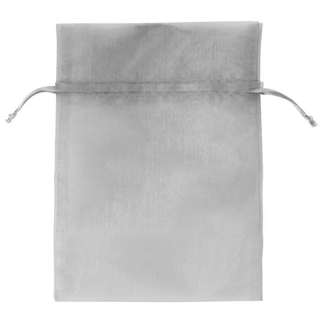 Silver - Flat Organza Bag - 5 x 7"