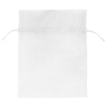 White - Flat Organza Bag - 5 x 7"
