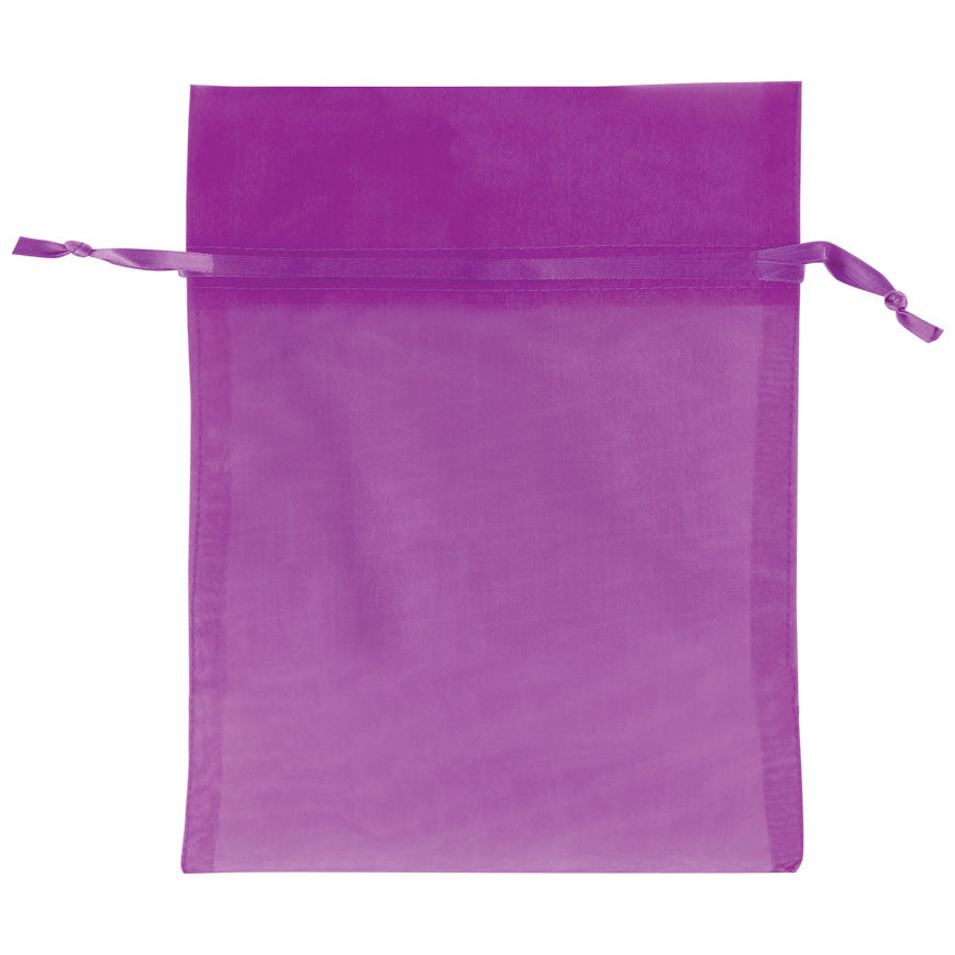 Plum - Flat Organza Bag - 5 x 7"