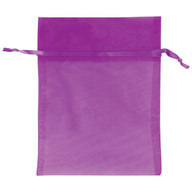 Plum - Flat Organza Bag - 5 x 7"