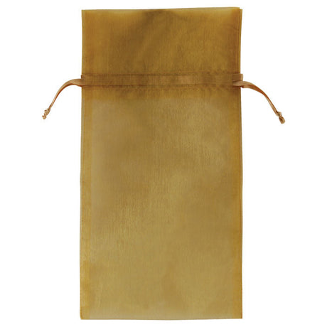 Gold - Flat Organza Bag - 6 x 10"