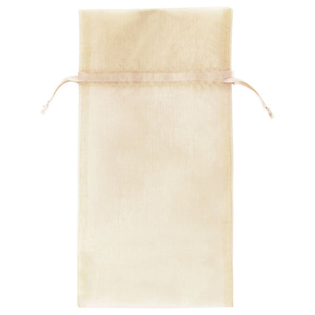 Ivory - Flat Organza Bag - 6 x 10"