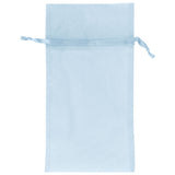 Light Blue - Flat Organza Bag - 5-1/2 x 9"