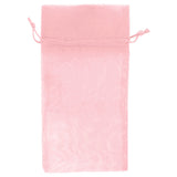 Pink - Flat Organza Bag - 6 x 10"