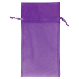 Purple - Flat Organza Bag - 6 x 10"