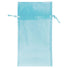 Turquoise - Flat Organza Bag - 6 x 10"