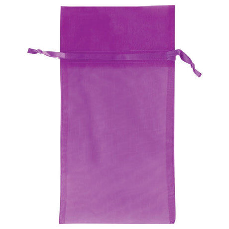 Plum - Flat Organza Bag - 6 x 10"