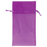 Plum - Flat Organza Bag - 6 x 10"