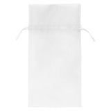 White - Flat Organza Bag - 5-1/2 x 9"