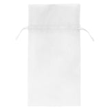 White - Flat Organza Bag - 6 x 10"