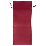 Burgundy - Flat Organza Wine Bag - 6 x 14"
