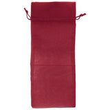 Burgundy - Flat Organza Wine Bag -  6-1/2 x 15"