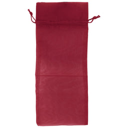 Burgundy - Flat Organza Wine Bag -  6-1/2 x 15"