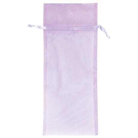 Lavender - Flat Organza Wine Bag - 6 x 14"