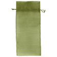 Olive - Flat Organza Wine Bag - 6 x 14"