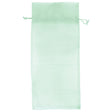 Pastel Green - Flat Organza Wine Bag - 6 x 14"