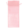 Pink - Flat Organza Wine Bag - 6 x 14"