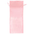 Pink - Flat Organza Wine Bag -  6-1/2 x 15"