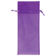 Purple - Flat Organza Wine Bag - 6 x 14"