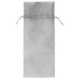 Silver - Flat Organza Wine Bag - 6 x 14"